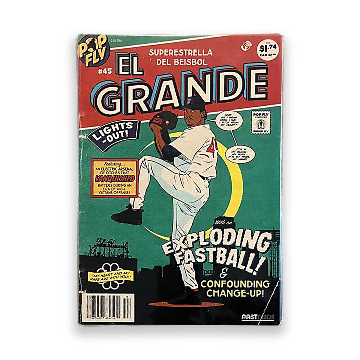 Limited Edition Pedro Martinez "El Grande" Pop Fly Art Print Autographed