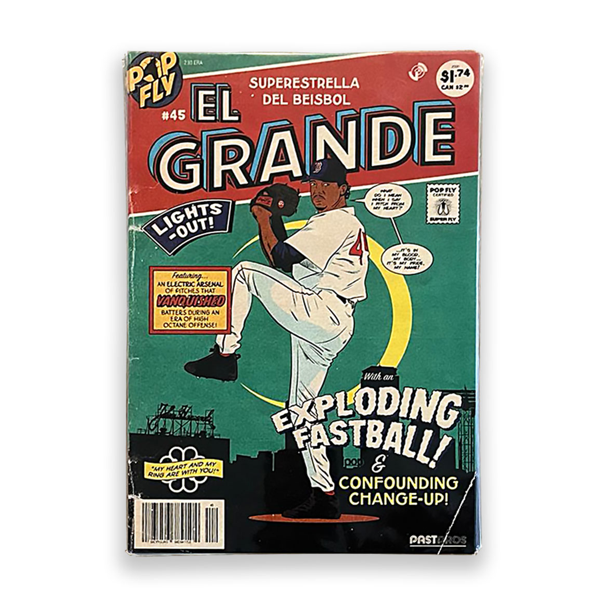 Limited Edition Pedro Martinez "El Grande" Pop Fly Art Print Autographed