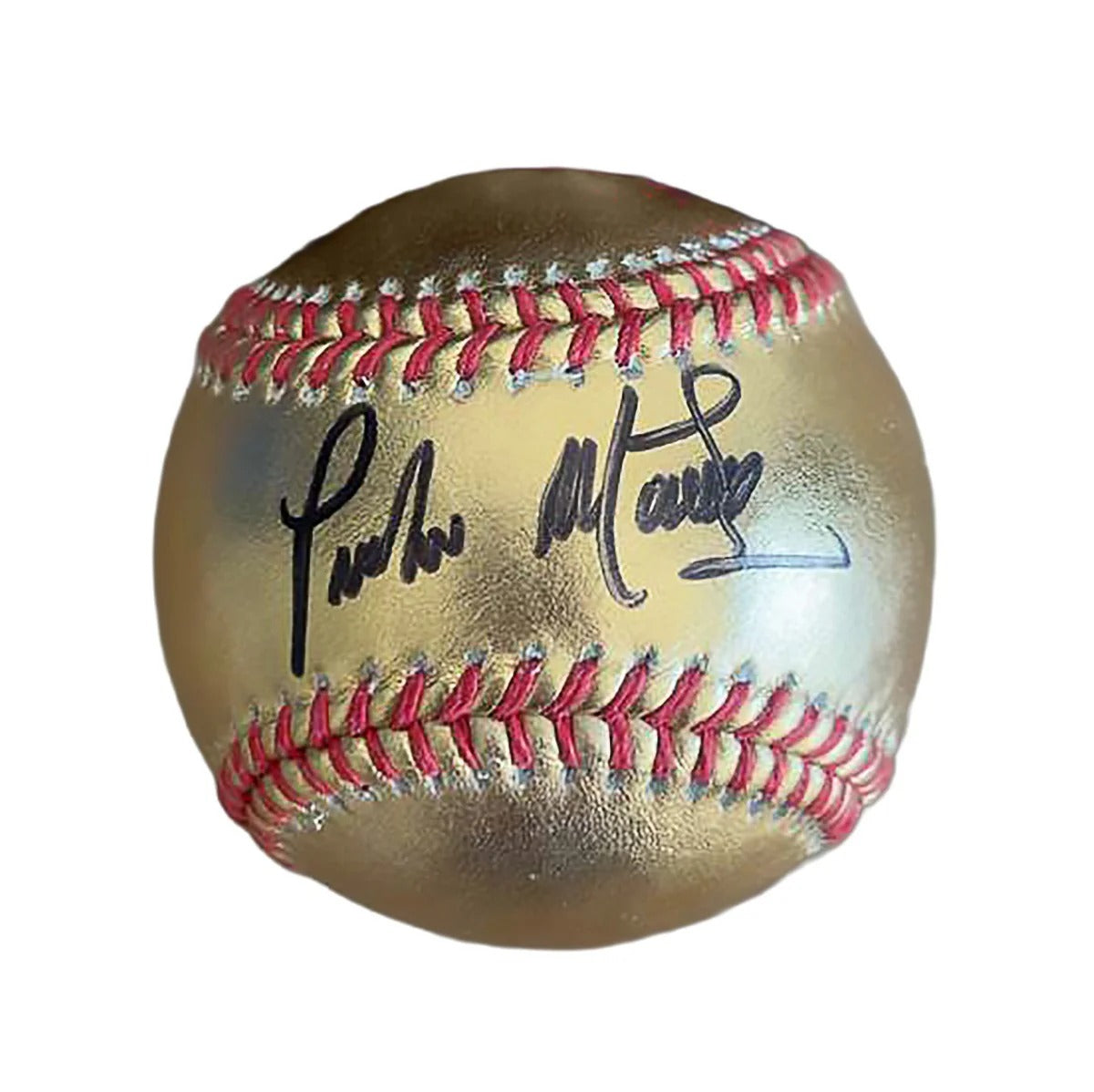 Pedro Martinez Autographed Gold Baseball